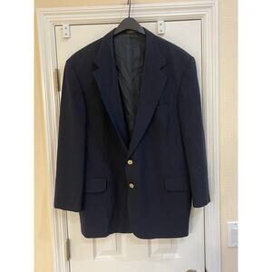 Tailors Row By Deansgate Worsted Wool Men’s Blue Blazer Size 46R
